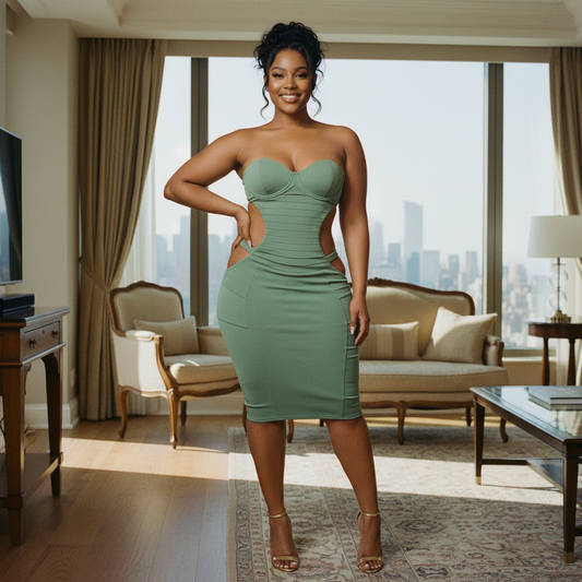 Halter Cutout Bodycon Dress- ALMOST SOLD OUT!!!