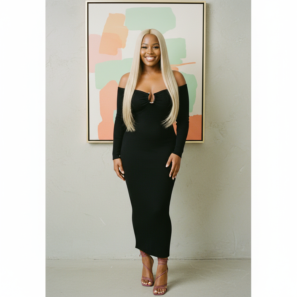 Off The Shoulder Knit Dress