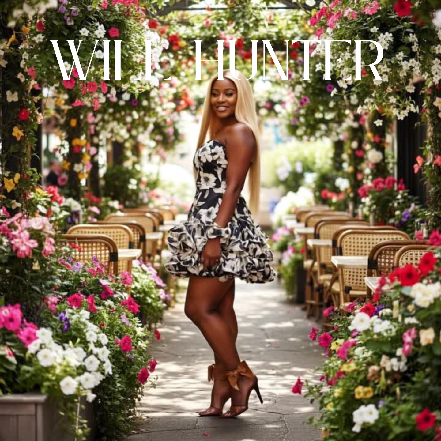 Floral Strapless Dress