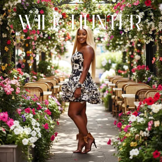 Floral Strapless Dress